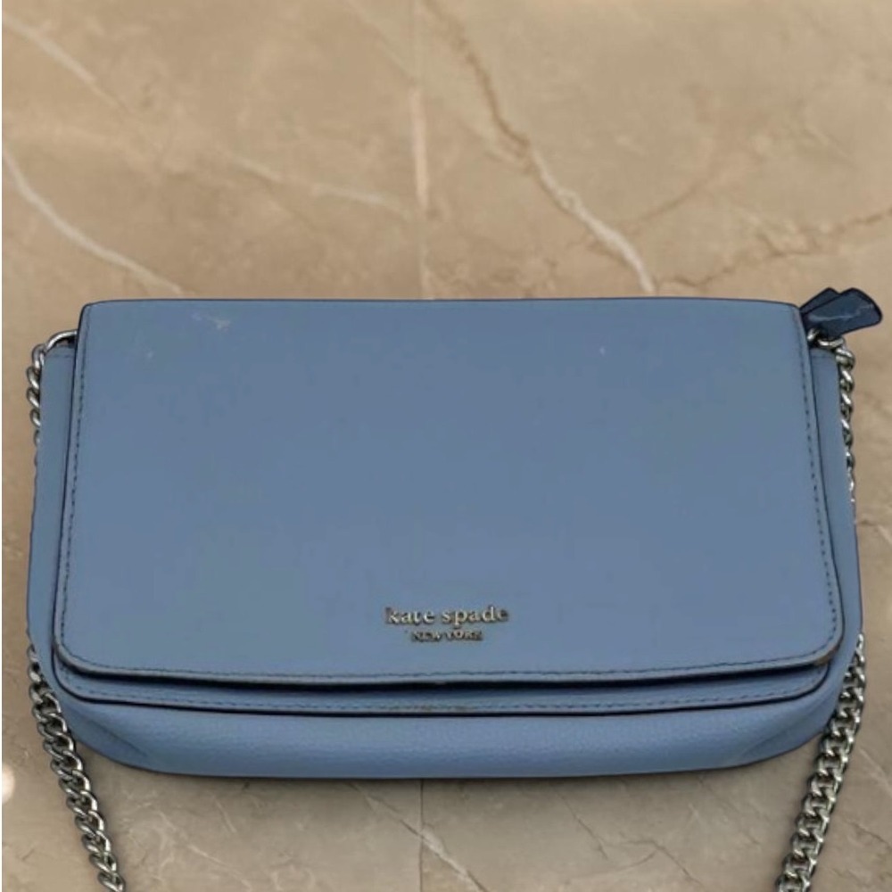 Kate Spade Sylvia Chain Wallet Crossbody Bag in Horizon Blue  Removable Chain - Picture 5 of 10